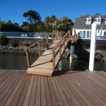 Ipe Hardwood Gangway with Cable Rail