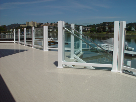glass decking rail