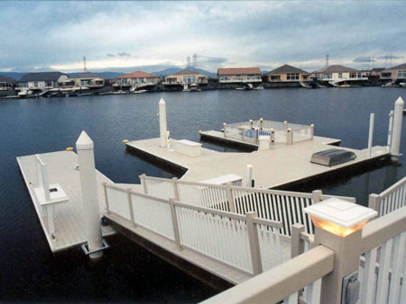 boat dock and gangway